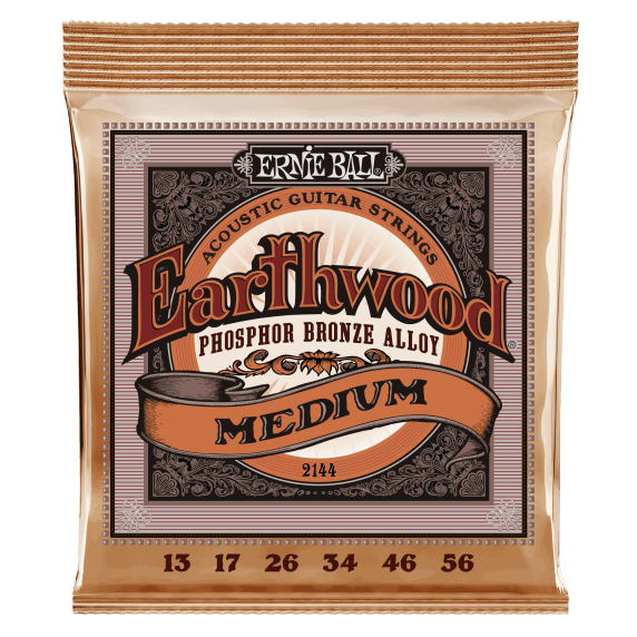 Ernie Ball Earthwood Phosphor Bronze Acoustic Guitar Strings (Medium - 13-56)