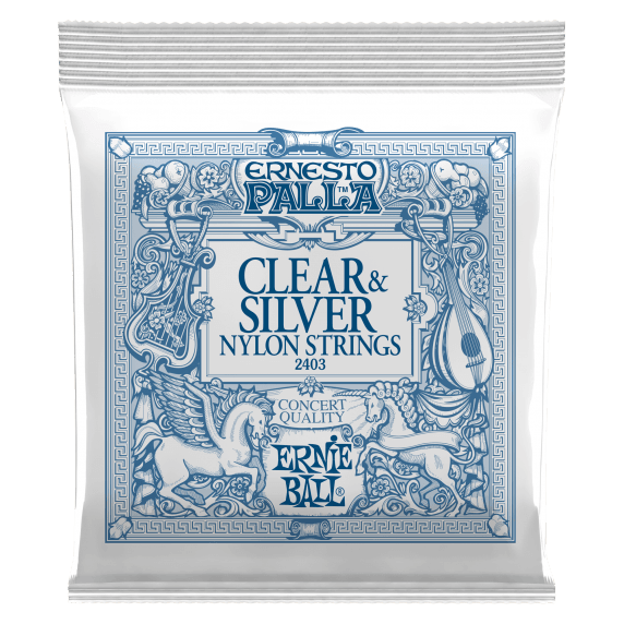 Ernie Ball Ernesto Palla Nylon Classical Guitar Strings - Clear & Silver 