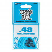 Ernie Ball Everlast Picks 0.48mm Blue - 12 Pack