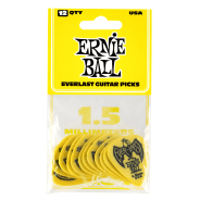 Ernie Ball Everlast Picks 1.50mm Yellow - 12 Pack