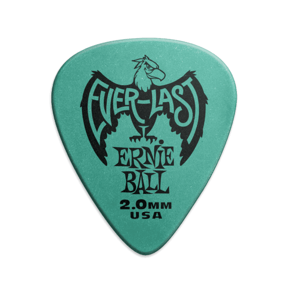 Ernie Ball Everlast Picks 2.00mm Teal - 12 Pack