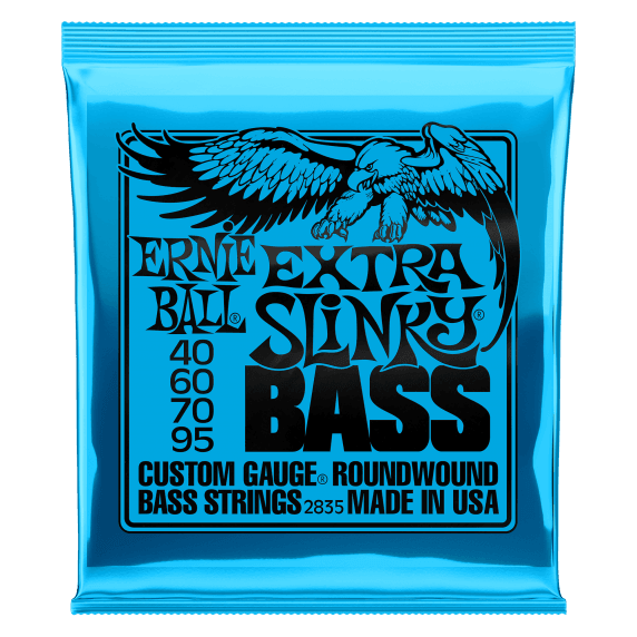 Ernie Ball Extra Slinky Nickel Wound Electric Bass Strings (40-95)