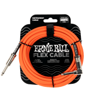 Ernie Ball Flex Instrument Cable Straight/Angle 20ft (6m) - Orange