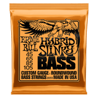 Ernie Ball Hybrid Slinky Nickel Wound Electric Bass Strings (45-105)