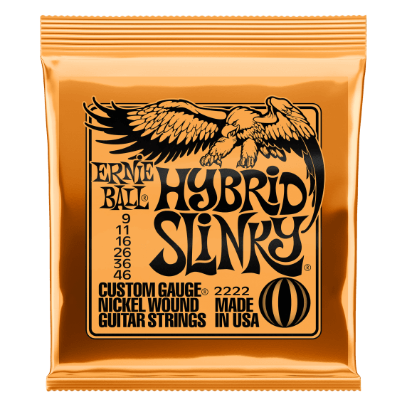 Ernie Ball Hybrid Slinky Nickel-Wound Electric Guitar Strings (9-46 Gauge)