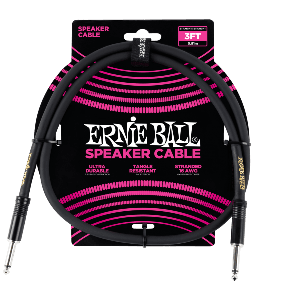 Ernie Ball Jack-to-Jack Classic Speaker Cable - 0.91M (3ft)