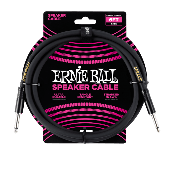 Ernie Ball Jack-to-Jack Classic Speaker Cable - 1.83M (6ft)