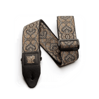 Ernie Ball Jacquard Guitar Strap - Gold & Black Paisley (P04163)