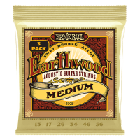 Ernie Ball Medium 80/20 Bronze Acoustic Guitar Strings 3-Pack (13-56)