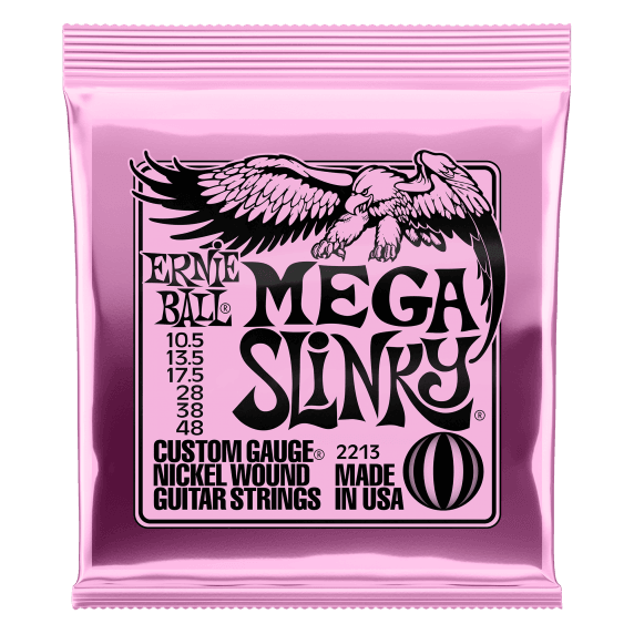 Ernie Ball Mega Slinky Nickel-Wound Electric Guitar Strings (10.5-48 Gauge)