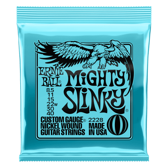Ernie Ball Mighty Slinky Nickel-Wound Electric Guitar Strings (8.5-40)