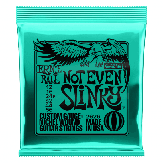 Ernie Ball Not Even Slinky Nickel-Wound Electric Guitar Strings (12-56 Gauge)