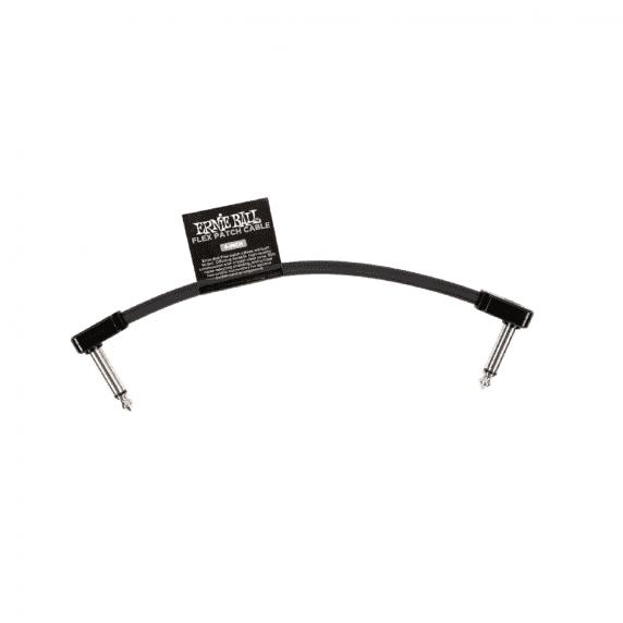 Ernie Ball P06439 Flex Patch Cable 6in - Black - Single