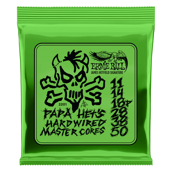 Ernie Ball Papa Het’s Hardwired Master Cores Electric Guitar Strings (11-50)