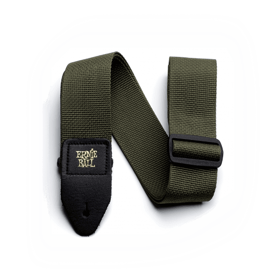 Ernie Ball PolyPro Electric and Bass Guitar Strap - Olive