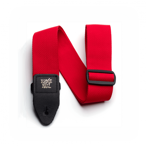 Ernie Ball PolyPro Electric and Bass Guitar Strap - Red