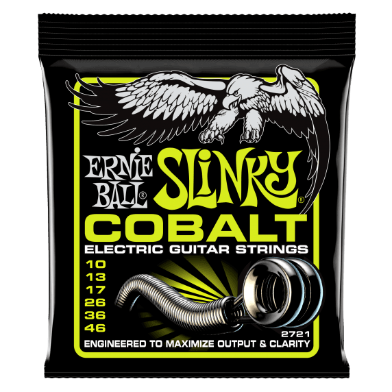 Ernie Ball Regular Slinky Cobalt Electric Guitar Strings (10-46)