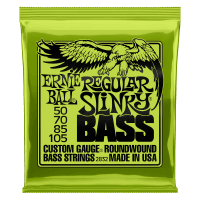 Ernie Ball Regular Slinky Nickel Wound Electric Bass Strings (50-105)