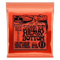 Ernie Ball Skinny Top Heavy Bottom Slinky Nickel Electric Guitar Strings (10-52 Gauge) - 3-PACK