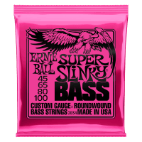 Ernie Ball Super Slinky Nickel Wound Electric Bass Strings (45-100)