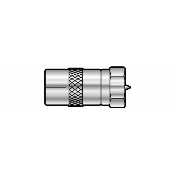 F Type to Coax Aerial TV Connector