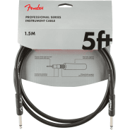 Fender 1.5M (5') Professional Series Instrument Cable, Straight/Straight, Black
