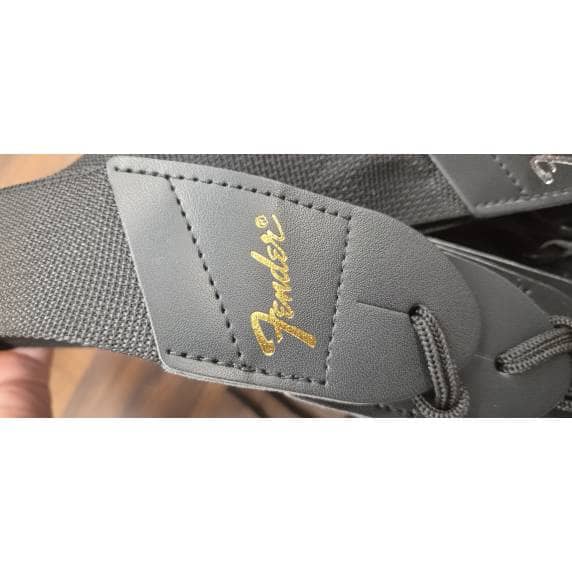 Fender 2" Pick'N'Strap Polypro Guitar Strap with Leather Ends (Gold Logo)