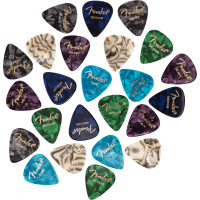 Fender 24 Pack Celluloid Premium Guitar Picks - Traditional 351 Shape