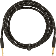 Fender 3M (10') Deluxe Series Instrument Cable - Straight/Straight, Black Tweed