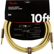 Fender 3M (10') Deluxe Series Instrument Cable - Straight/Straight, Tweed