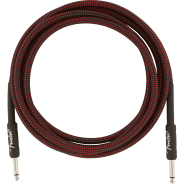 Fender 3M (10') Instrument Cable, Straight/Straight, Red Tweed