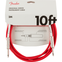 Fender 3M (10') Original Series Instrument Cable - Fiesta Red