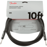 Fender 3M (10') Professional Series Instrument Cable, Straight/Straight, Black