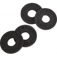 Fender 4 Pack Strap Blocks - Black, Compatible with most OEM Strap Buttons