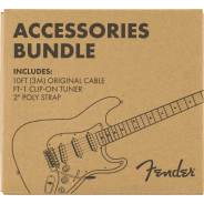 Fender Accessories Bundle Pack - Cable, Tuner & Strap