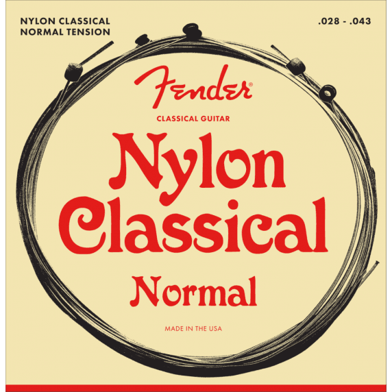 Fender Classical Nylon Guitar Strings - 130 Clear/Silver Gauge (.028 - .043)