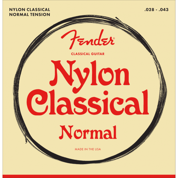 Fender Classical Nylon Tie-End Guitar Strings - 100 Clear Gauge (.028 - .043)