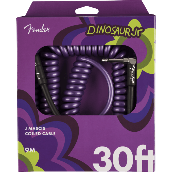 Fender J Mascis 30ft (9.1m) Coil Guitar Cable  - Pearlescent Purple