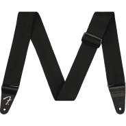 Fender Polypro Guitar Strap, Adjustable from 34”-59" - Black