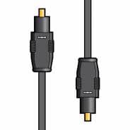 Fibre Optic Toslink to Toslink Lead 2.5m - Black