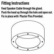 Firetopper Pro II Universal Fire & Acoustic Speaker Hood (Fits 5-9" Ceiling Speakers)