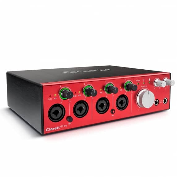 Focusrite Clarett 4 Pre 18 x 8 Thunderbolt Interface with Four Clarett Preamps