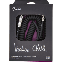Fender Hendrix™ Voodoo Child™ Coil Instrument Cable (Straight/Angle, 9.1m - Black)