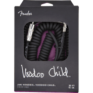Hendrix™ Voodoo Child™ Coil Instrument Cable (Straight/Angle, 9.1m - Black)