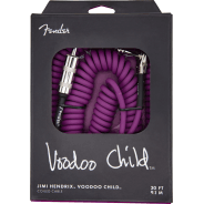 Hendrix™ Voodoo Child™ Coil Instrument Cable (Straight/Angle, 9.1m - Purple)