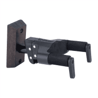 Hercules Stands HERCULES Auto-Swivel Yoke Instrument Hanger + Dark Brown Woodblock Mount