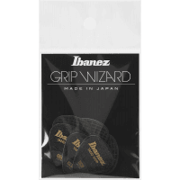 Ibanez Grip Wizard Sand Grip Picks — Heavy 1.00mm, 6-Pack (Black)