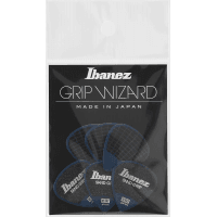 Ibanez Grip Wizard Sand Grip Picks — Heavy 1.00mm, 6-Pack (Dark Blue)