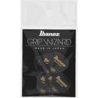 Ibanez Grip Wizard Sand Grip Picks — Medium 0.80mm, 6-Pack (Black)