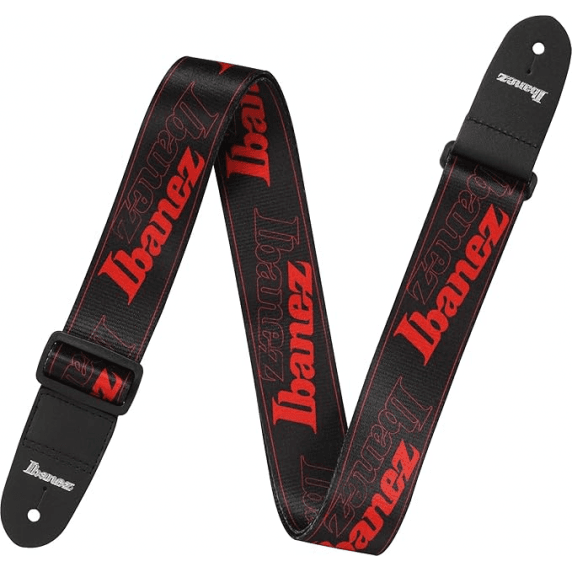 Ibanez GSD50 Logo Adjustable Guitar Strap - Red